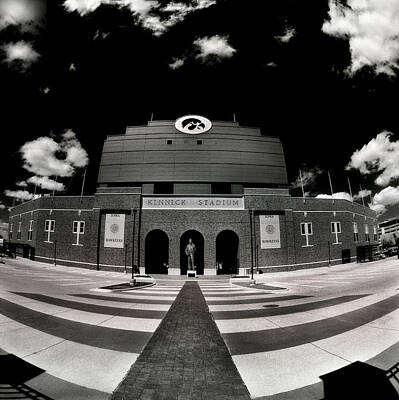 Football Photo Rights Managed Images - Kinnick Stadium Royalty-Free Image by Jamieson Brown