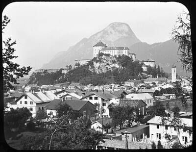 Cities Royalty Free Images - Kufstein View and Fortress 1903 Royalty-Free Image by A Macarthur Gurmankin