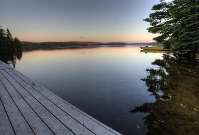 Studio Grafika Patterns - Lake in Autumn sunrise reflection by Mark Duffy