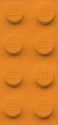 Frog Photography - Lego Orange by Rob Hans