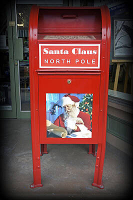 Airplane Paintings Royalty Free Images - Letters to Santa Royalty-Free Image by Laurie Perry