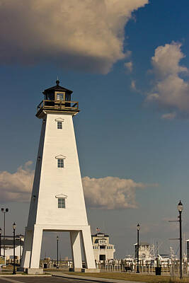Pop Art - Lighthouse at Gulfport Harbor by Brian Wright