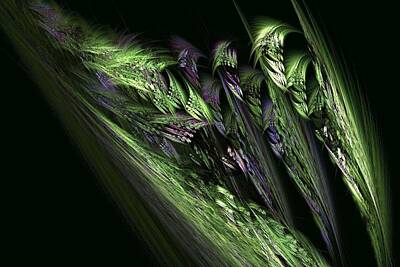 Lilies Digital Art - Lilies of the Fractal Valley by Doug Morgan
