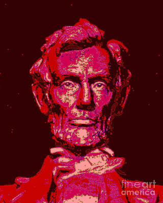 Politicians Digital Art Royalty Free Images - Lincoln Royalty-Free Image by Alys Caviness-Gober