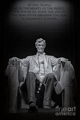 Politicians Photos - Lincoln Memorial by Jerry Fornarotto