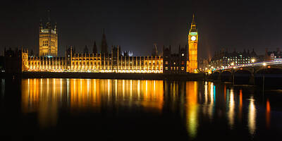 Recently Sold - London Skyline Royalty Free Images - London reflections Royalty-Free Image by Izzy Standbridge
