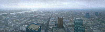 Paintings - London Skyline Cityscape by Steve Mitchell