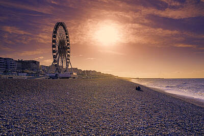 Adventure Photography - Lovers on Brighton Beach by Neville Barber