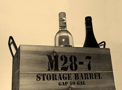 Wine Photos - M 28 7 in SEPIA by Rob Hans