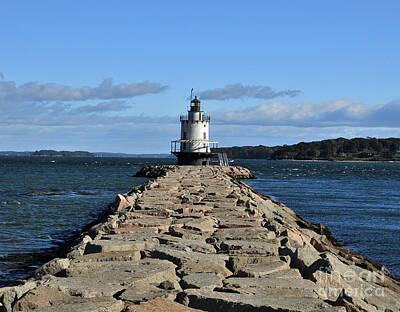 Route 66 Royalty Free Images - maine 43 Portland Lighthouse Royalty-Free Image by Terri Winkler