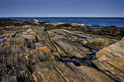 Mark Myhaver Photos - Maine Rocky Coast No28 by Mark Myhaver