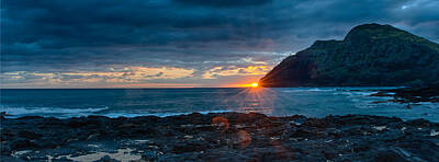Little Mosters Rights Managed Images - Makapuu Lighthouse and Sunrise Royalty-Free Image by Dan McManus
