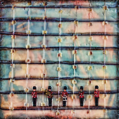 Musicians Mixed Media - Marching Band Encaustic by Bellesouth Studio
