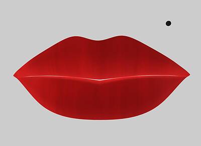 Actors Digital Art - Marilyn Lips by Louis Ferreira