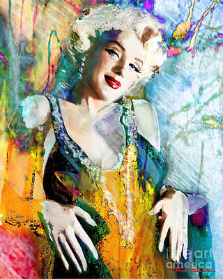 Actors Paintings - Marilyn Monroe 126 e by Theo Danella