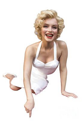 Actors Royalty-Free and Rights-Managed Images - Marilyn Monroe by Edward Fielding