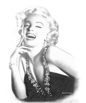 Actors Rights Managed Images - Marilyn Monroe - in Memory Royalty-Free Image by Angela Stanton