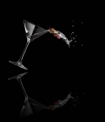 Martini Photos - Martini Spilling by Alexey Stiop
