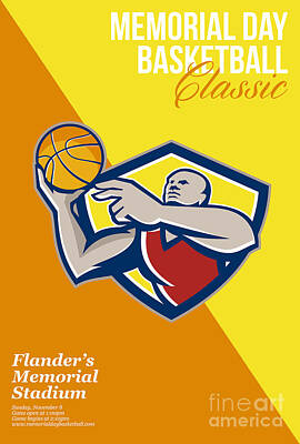 Athletes Digital Art - Memorial Day Basketball Classic Poster by Aloysius Patrimonio