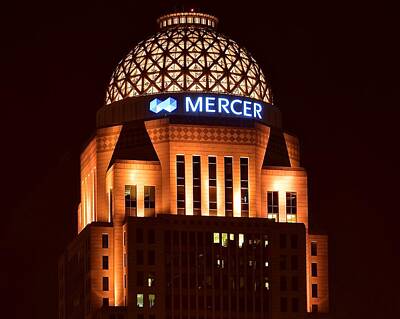 Skylines Photos - Mercer Building in Louisville by Frozen in Time Fine Art Photography