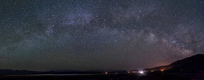 Mammals Rights Managed Images - Milky Way over Crowley Lake Royalty-Free Image by Cat Connor