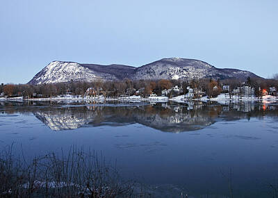Wilderness Camping - Mont Saint Hilaire Mirror Image - Full View by Rick Shea