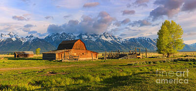 Japanese Woodblocks Hokusai Rights Managed Images - Mormon Row Barn Grand Teton N.P Royalty-Free Image by Henk Meijer Photography