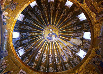 Theater Architecture Rights Managed Images - Mosaic of Christ Pantocrator Royalty-Free Image by Stephen Stookey