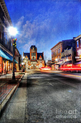 Vintage Tees - Most Beautiful Small Town in America at Christmas by Darren Fisher