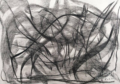 Abstract Landscape Drawings - Motion by Arthur Right