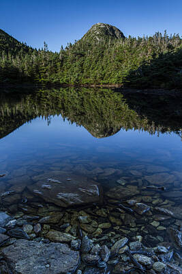 Landscapes Royalty-Free and Rights-Managed Images - Mount Mansfield Lake of the Clouds Vermont Mountain reflection by Andy Gimino
