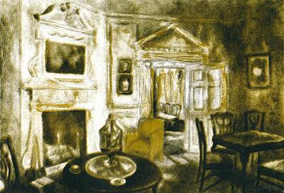 Impressionism Drawings - Mount Vernon Ambiance by Kendall Kessler