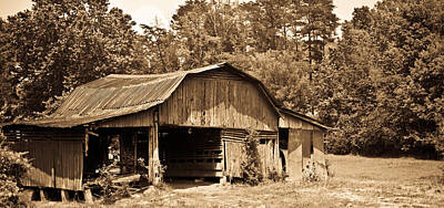 Black And White Beach Royalty Free Images - Mountain Barn 1 Royalty-Free Image by Douglas Barnett