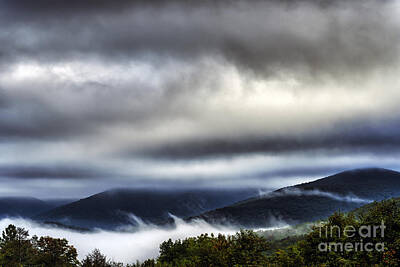 Music Photos - Mountain Mist and Heavy Cloud Cover by Thomas R Fletcher