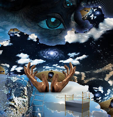 Surrealism Digital Art Rights Managed Images - Mystery Surreal Royalty-Free Image by Bruce Rolff