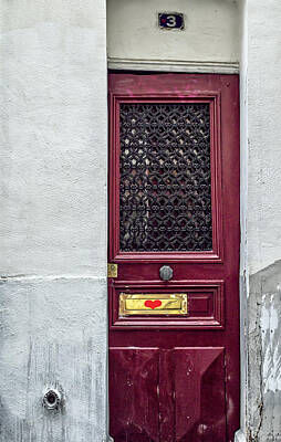 Travel Pics Royalty-Free and Rights-Managed Images - Narrow Heart Door by Georgia Clare