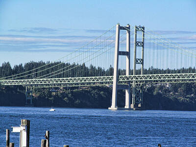 Let It Snow Rights Managed Images - Narrows Bridge III Royalty-Free Image by Ron Roberts