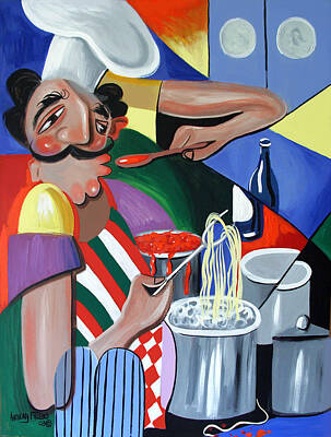 Wine Paintings - Needs Salt by Anthony Falbo