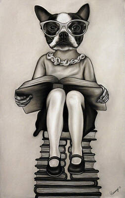 Best Sellers - Surrealism Drawings Rights Managed Images - Nerd Royalty-Free Image by Courtney Kenny Porto