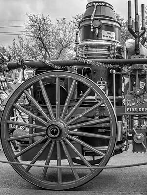 Discover Inventions - New Orleans Fire Department 1896 bw by Steve Harrington