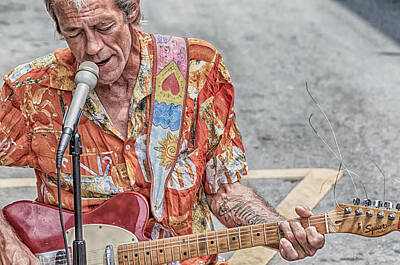 Musicians Photo Royalty Free Images - New Orleans Guitar Man Royalty-Free Image by Jim Shackett