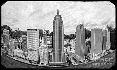 Skylines Royalty-Free and Rights-Managed Images - New York City Skyline - Lego by Edward Fielding