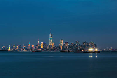 Skylines Rights Managed Images - New York Twilight Royalty-Free Image by Jonathan Davison