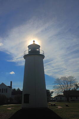 Bonneville Racing - Newburyport Harbor Plum Island Lighthouse by John Burk