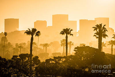 All Black On Trend - Newport Beach Skyline Morning Sunrise Picture by Paul Velgos