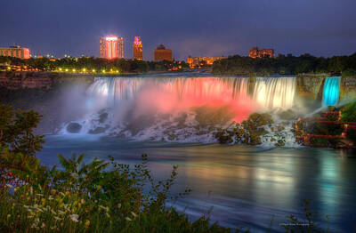 Modern Man Cycle - Niagara Falls Canada Sunset  by Wayne Moran