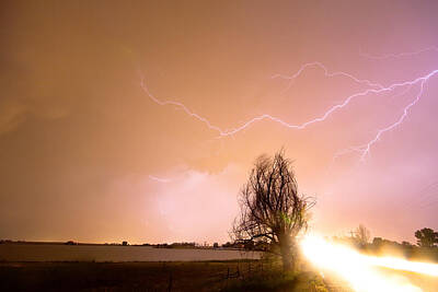 Soap Suds - North Boulder County Colorado Lightning Strike by James BO Insogna