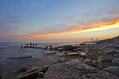 Cj Schmit Royalty-Free and Rights-Managed Images - North Point Sunset by CJ Schmit