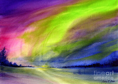 Royalty-Free and Rights-Managed Images - Northern Lights by Hailey E Herrera