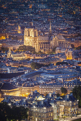 Paris Skyline Rights Managed Images - Notre Dame - Paris - Cityscape Royalty-Free Image by Brian Jannsen